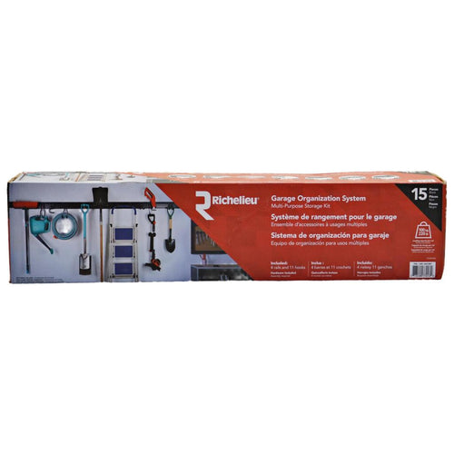 Richelieu Garage Organization System 15-Pieces Black