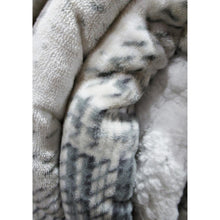 Load image into Gallery viewer, Roots Home Reversible Sherpa Comforter Set King Grey-Liquidation Store
