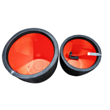 Load image into Gallery viewer, Round Lightweight Europe Planter Black
