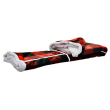 Load image into Gallery viewer, S &amp; Co. Home - Hooded Throw with Sherpa - Red Plaid-Home-Liquidation Nation
