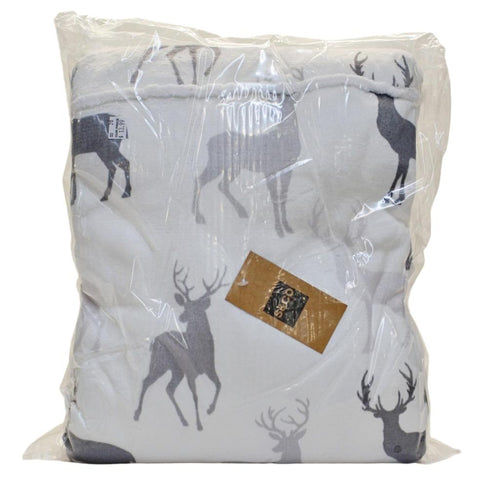 S & Co. Home - Hooded Throw with Sherpa - White