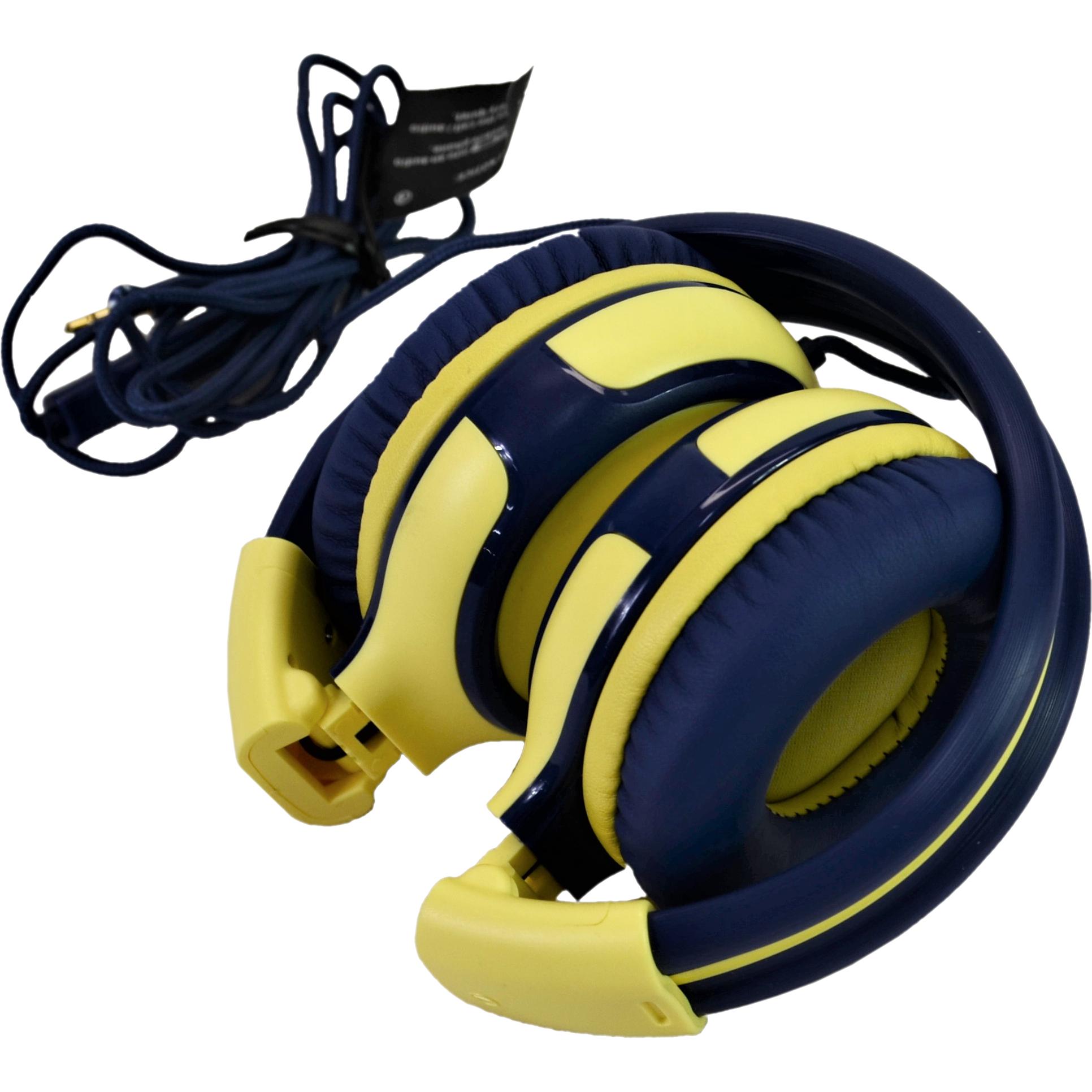 SIMOLIO Foldable Kids Wired Headphones Yellow – Liquidation Nation