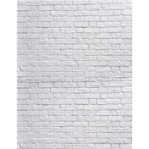 SJOLOON White Brick Wall Backdrop 6x9FT