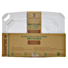 Load image into Gallery viewer, Sabatier Nonslip Recycled Cutting Boards Set 3-pc White
