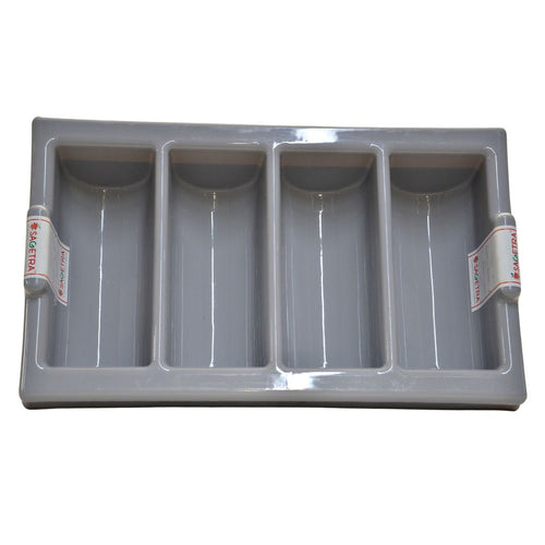 Sagetra Commercial Cutlery Tray 2 Pack - Grey