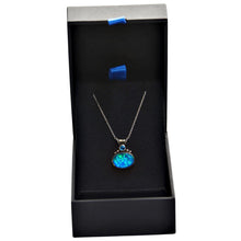 Load image into Gallery viewer, Sajen Sterling Silver Necklace w/Blue Pendant

