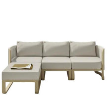 Load image into Gallery viewer, Santiago 4-piece Patio Sectional Conversation Set
