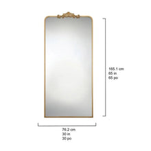 Load image into Gallery viewer, Ravena Floor Mirror Gold

