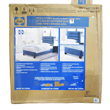 Load image into Gallery viewer, Sealy Albury Upholstered Twin Bed Blue
