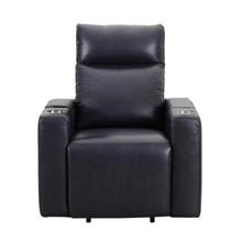 Load image into Gallery viewer, Sealy Logan – Black Top-grain Leather Power Reclining Lift Chair with Power Headrest and Active Lumbar

