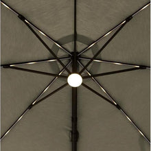 Load image into Gallery viewer, Seasons Sentry 10' LED Solar Square Cantilever Umbrella ( Tan color)
