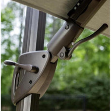 Load image into Gallery viewer, Seasons Sentry 10' LED Solar Square Cantilever Umbrella ( Tan color)
