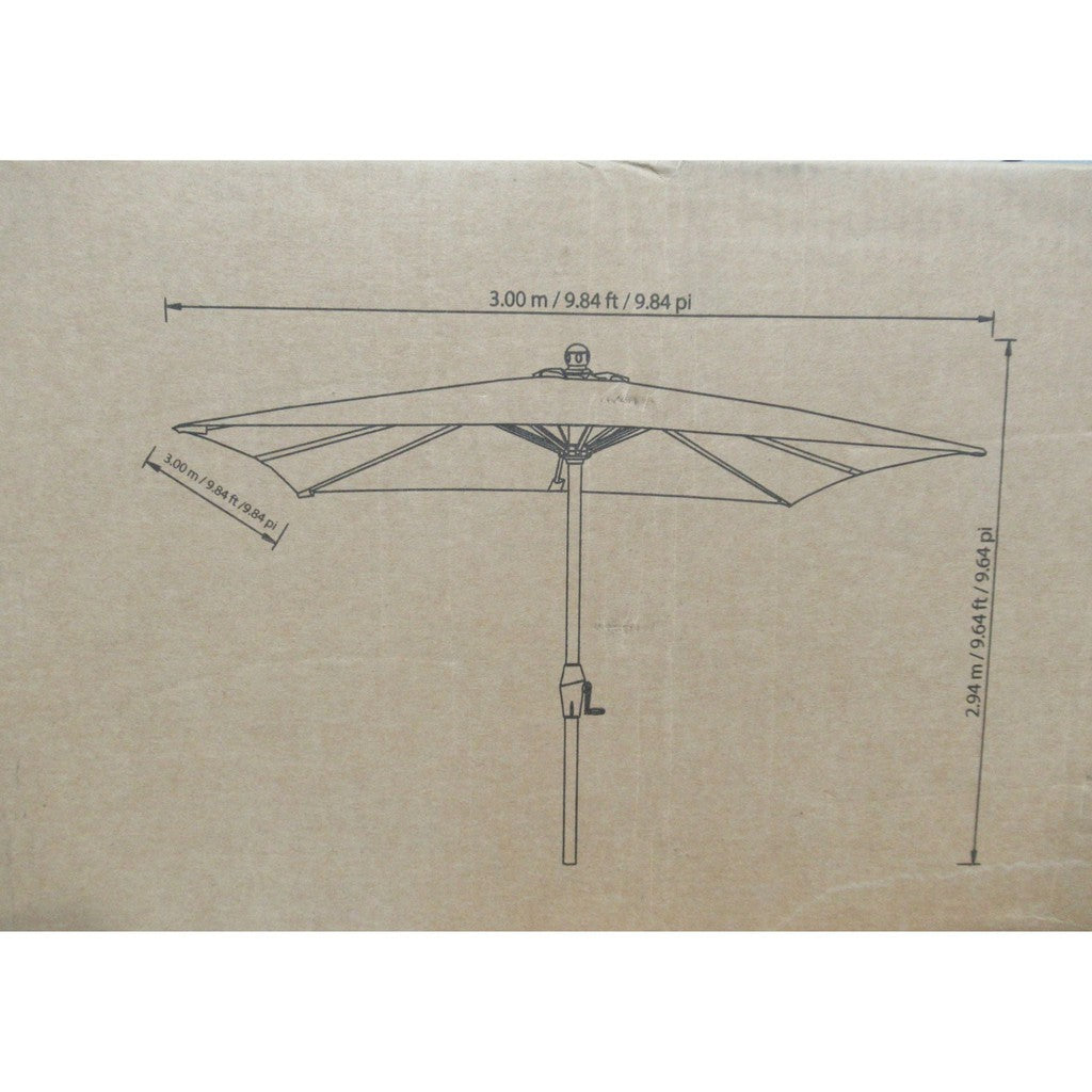 Seasons Sentry 3.04 m (10 ft.) Square Market Umbrella Dove – Liquidation  Nation