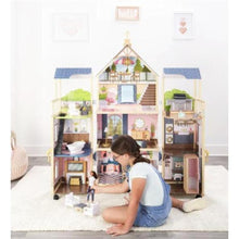 Load image into Gallery viewer, Secret Reveal Wooden Mansion Dollhouse with Lights, Sounds and 47 Accessories
