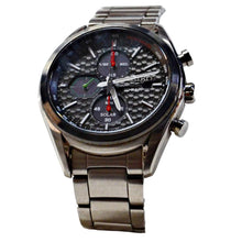 Load image into Gallery viewer, Seiko Men&#39;s Macchina Sportiva Solar Chronograph Black dial Watch SSC803P1
