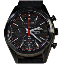 Load image into Gallery viewer, Seiko Men&#39;s Solar Macchina Sportiva Watch - SSC777P1 Black

