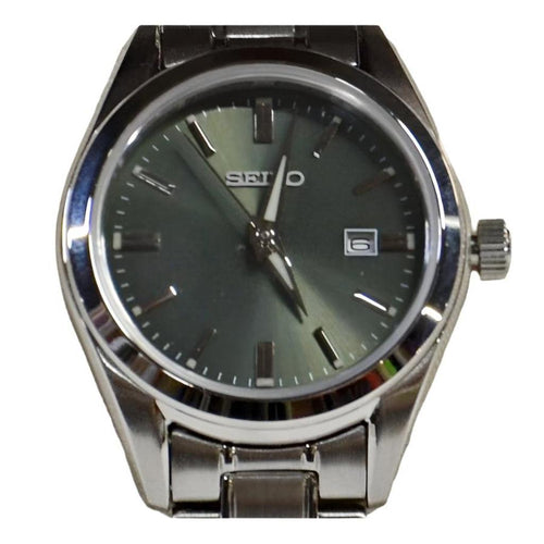 Seiko Women's Green Dial Watch SUR533P1