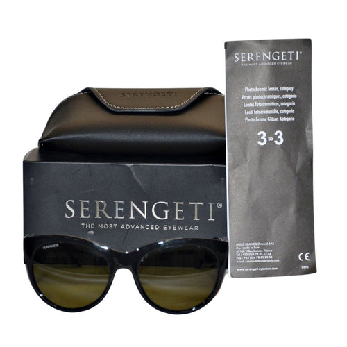 Serengeti Women's Valentina Polarized Sunglasses Shiny Black