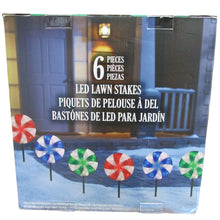 Load image into Gallery viewer, Set of 6 LED Lawn Stakes-Christmas Decorations-Liquidation Nation
