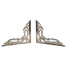 Load image into Gallery viewer, Signature Hardware Meadow Solid Brass Shelf Bracket Polished Nickel-Home &amp; Garden-Liquidation Nation
