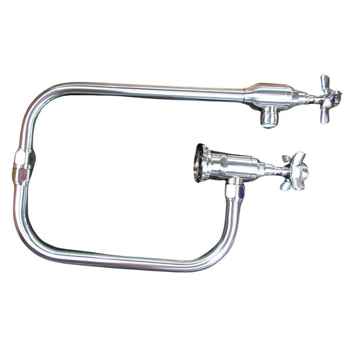 Signature Hardware Norman Double Handle Wall Mounted Pot Filler