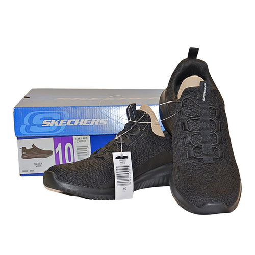 Skechers Men's Shoe with faux laces Black - 10M