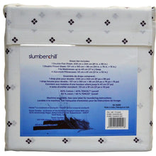 Load image into Gallery viewer, Slumberchill Cooling 6-Piece Sheet Set - Double - White with Black Diamond Geo
