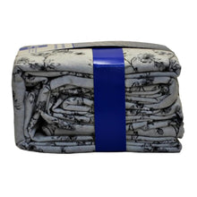 Load image into Gallery viewer, Soft Flannel from Portugal Sheet Set 4-Piece Queen Gray Floral
