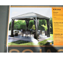 Load image into Gallery viewer, Sojag Kiruna 10 x 12ft Gazebo with Mesh Curtains
