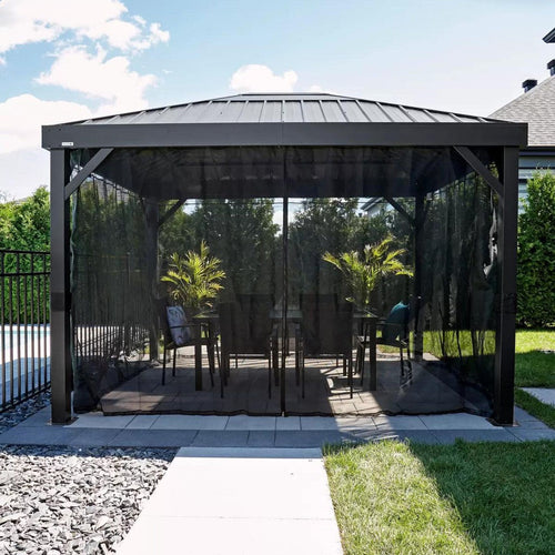 Sojag Kiruna 10 x 12ft Gazebo with Mesh Curtains