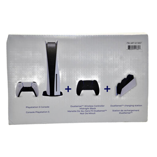 Sony Playstation 5 Console with Midnight Black DualSense Wireless Controller