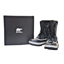 Load image into Gallery viewer, Sorel Men&#39;s Caribou Winter Boots - Black/Dark Stone 8
