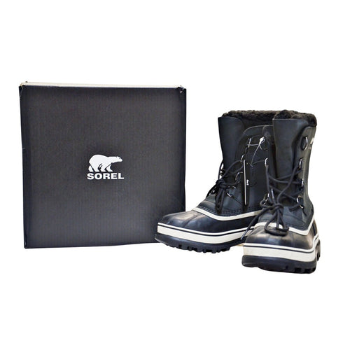 Sorel Men's Caribou Winter Boots - Black/Dark Stone 8