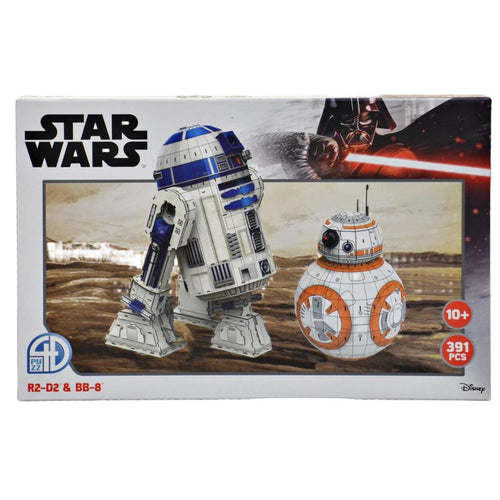 Star Wars Disney R2-D2 and BB-8 4D Cardstock Modelling Kit Puzzle 391 Pieces