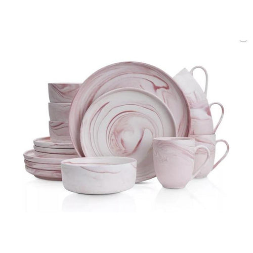 Stone Lain Brighton Porcelain Dinnerware Set Service 16 Piece