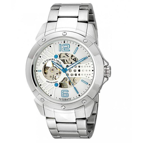 Stuhrling Original Men's 628.01 Legacy Analog Display Self Winding Silver Watch