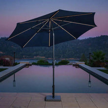 Load image into Gallery viewer, Sunvilla 10&#39; Round Solar LED Market Umbrella Blue
