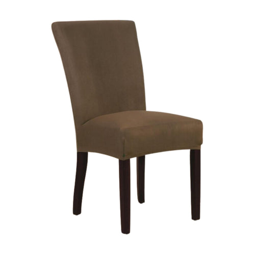 SureFit Chocolate Harlow Stretch Parsons Chair Cover