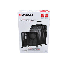 Load image into Gallery viewer, Swissgear Wenger 3 Piece Spinner Luggage Set Black
