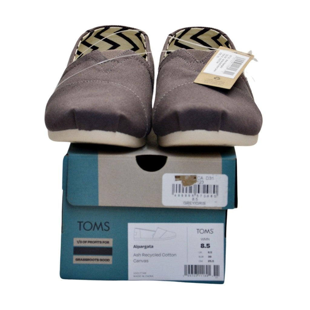 Recycled Cotton Canvas Toms Ash Grey Alpargata Ash Grey Recycled