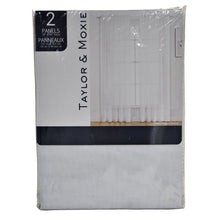 Load image into Gallery viewer, Taylor &amp; Moxie Curtain Panels - Set of 2 - 84 inch - Cosmo White
