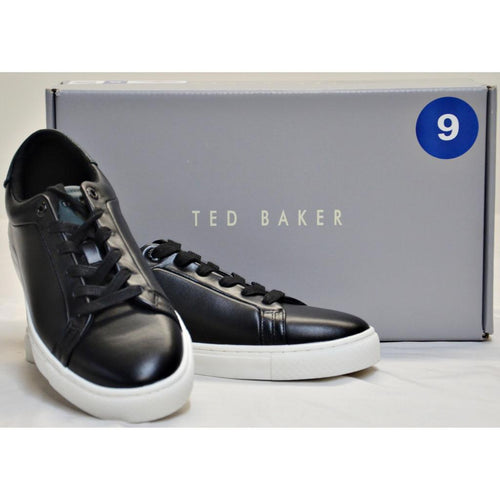 Ted Baker FitFlop Women's Rally Leather Court Sneaker - 9 - Black