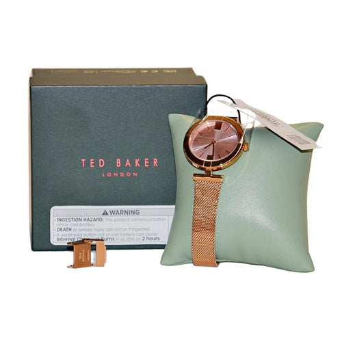 Ted Baker Ladies Fashion Darby BKPDAF204 Analog Watch Rose Gold-Tone
