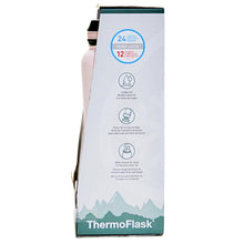 Load image into Gallery viewer, ThermoFlask 2 Pack hot/cold flasks w/ Spout &amp; Straw Lids 1.2L - Black, Pink/Purple-Liquidation
