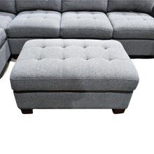 Load image into Gallery viewer, Thomasville 3-piece Fabric Sectional with Storage Ottoman Grey
