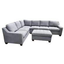 Load image into Gallery viewer, Thomasville 3-piece Fabric Sectional with Storage Ottoman Grey
