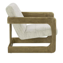 Load image into Gallery viewer, Thomasville Fabric Accent Chair with Wood Base
