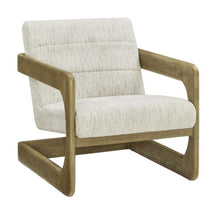 Load image into Gallery viewer, Thomasville Fabric Accent Chair with Wood Base
