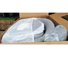 Load image into Gallery viewer, Thomasville Fabric Chair With Storage Ottoman Grey
