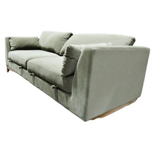 Load image into Gallery viewer, Thomasville Fabric Sofa with Storage Seats Green-Liquidation Store
